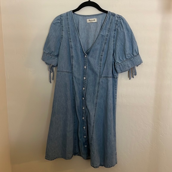 MADEWELL Size 8 Denim Dress - Picture 1 of 4